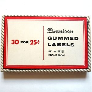 Dennison 1950s box